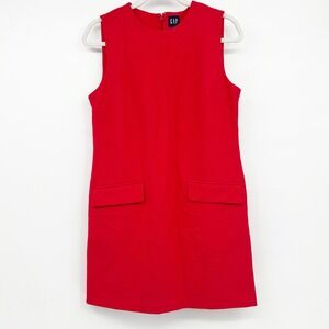 NWT GAP Womens Red‎ Career Office Siren Sleeveless Sheath Mini Dress Size S